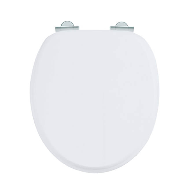Burlington Traditional Soft Close Toilet Seat, White
