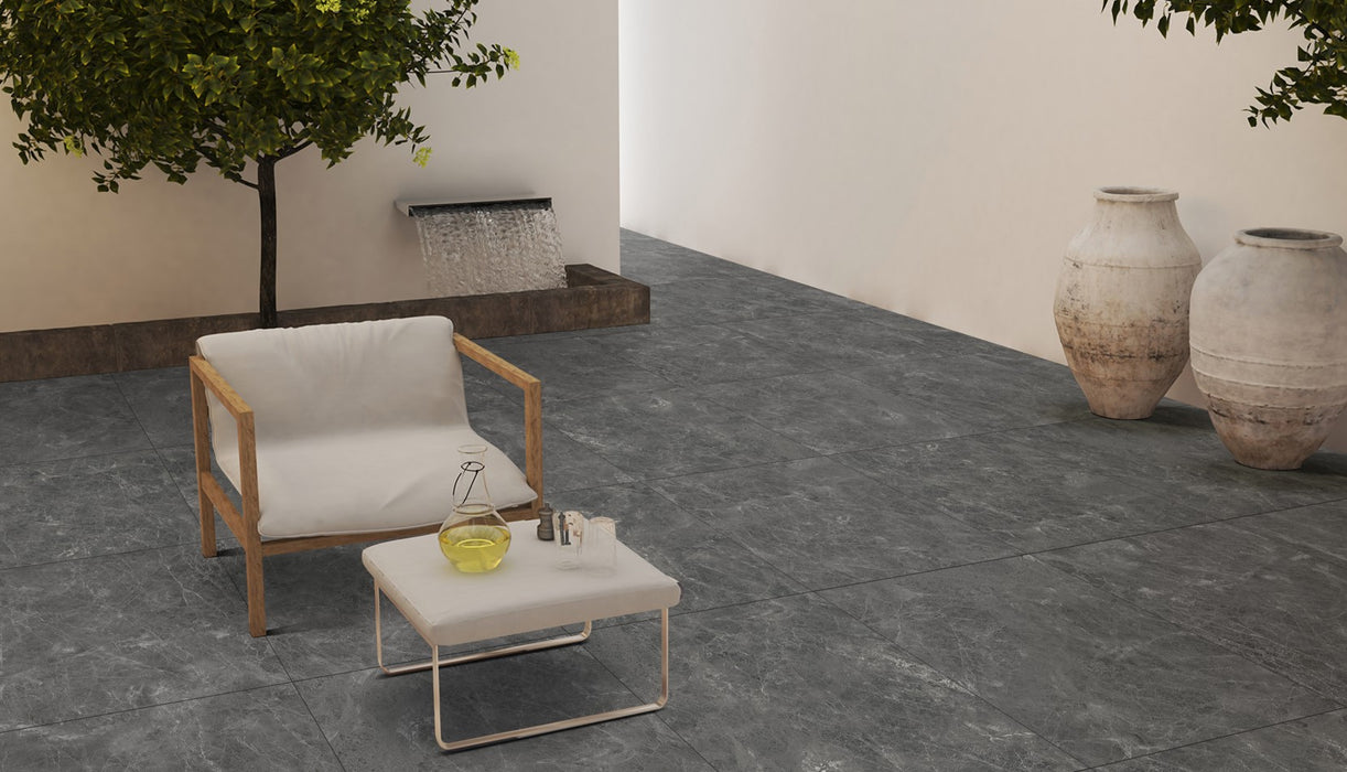 Zephyro Nero Matt Porcelain Wall & Floor Tile