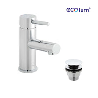 Vado Zoo Deck Mounted Mono Basin Mixer Tap With Waste - Chrome