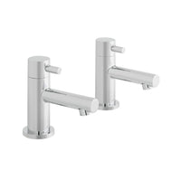 Vado Zoo Basin Pillar Taps Excluding Waste - Chrome