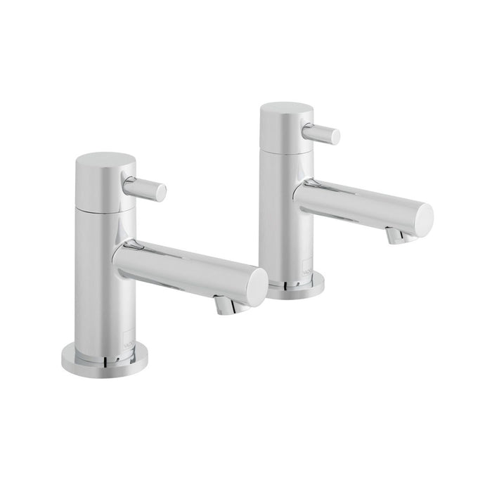 Vado Zoo Basin Pillar Taps Excluding Waste - Chrome