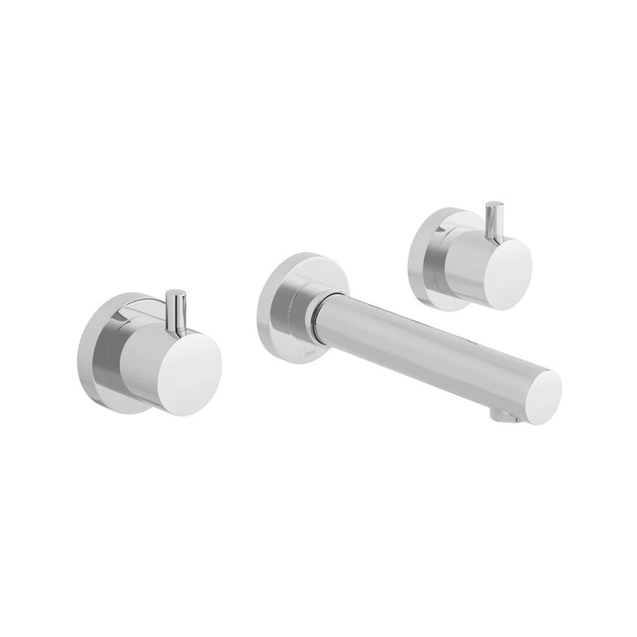 Vado Zoo Wall Mounted 3-Hole Basin Mixer Tap - Chrome