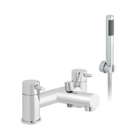 Vado Zoo Deck Mounted Bath Shower Mixer Tap With Shower Kit - Chrome