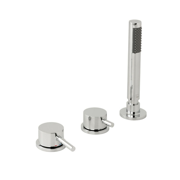 Vado Zoo 3 Hole Bath Shower Mixer Tap Without Spout - Chrome