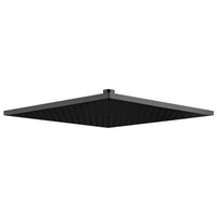 Aquaelite Square Rainfall Shower Head - 250mm Wide - Matt Black
