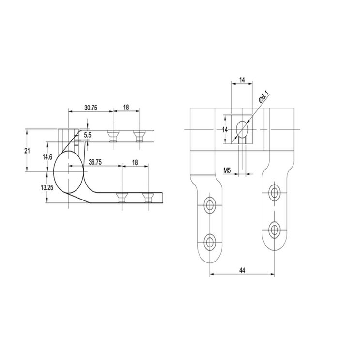 Burlington Riviera Toilet Seat Hinges - Nickel