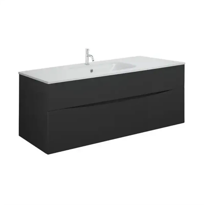 Crosswater Glide II Vanity Unit with Two Drawers and Ice 