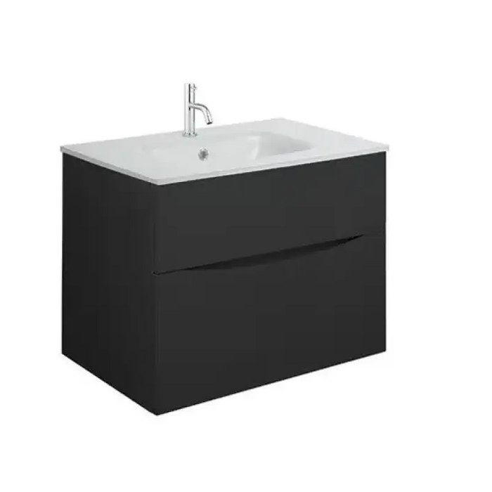 Crosswater Glide II Vanity Unit with Two Drawers and Ice 