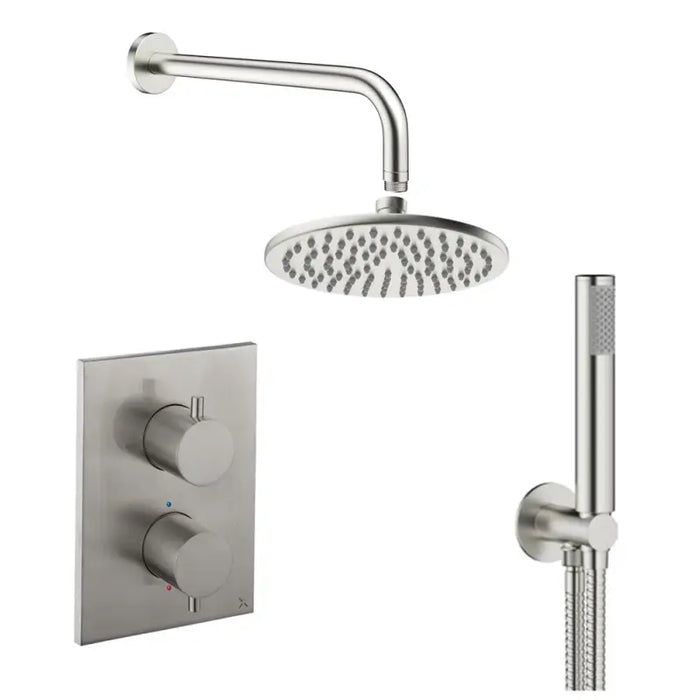 Crosswater MPRO Dual Outlet Shower Set with Rain Head and 