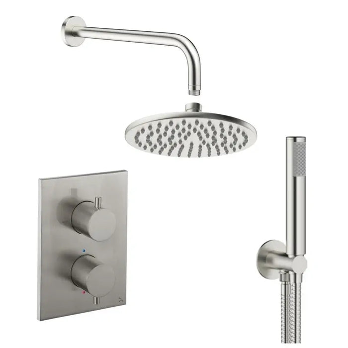 Crosswater MPRO Dual Outlet Shower Set with Rain Head and 