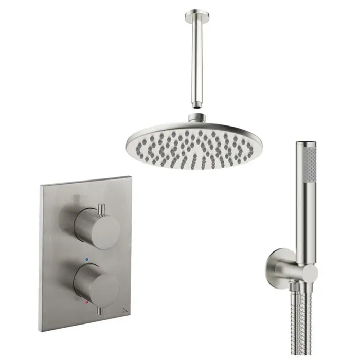 Crosswater MPRO Dual Outlet Shower Set with Rain Head and 