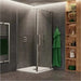 Crosswater OPTIX 10 Pivot Shower Door with Side Panel - 